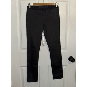 Helmut Lang Women’s Elastic Pull On‎ Jeggings Size 24 Black Gray